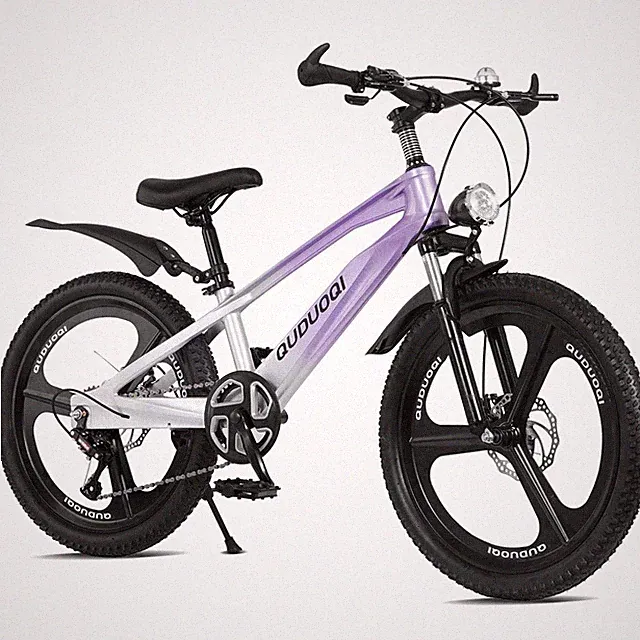 20 Inch Kids Mountain Bike, 7-Speed Lightweight Youth Bike for Ages 8–12,Purple