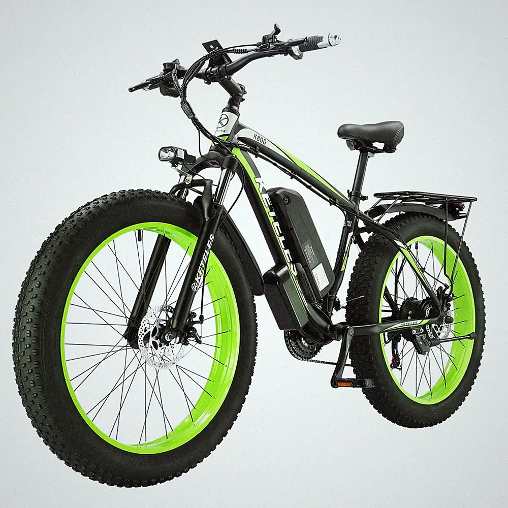26" Fat Tire 1000W Electric Bicycle 21 Speed 48V/15Ah E-Bike for adults 27MPH US