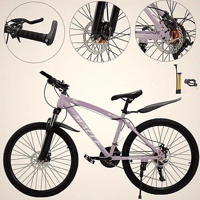 27.5" Black 27 speed double disc brake Suspension Fork mountain bike MTB adults
