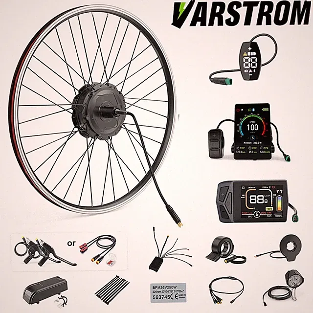 48V750W Hub Motor Kit 26"/27.5"/700C Rear Wheel Electric Bike Conversion Kits US