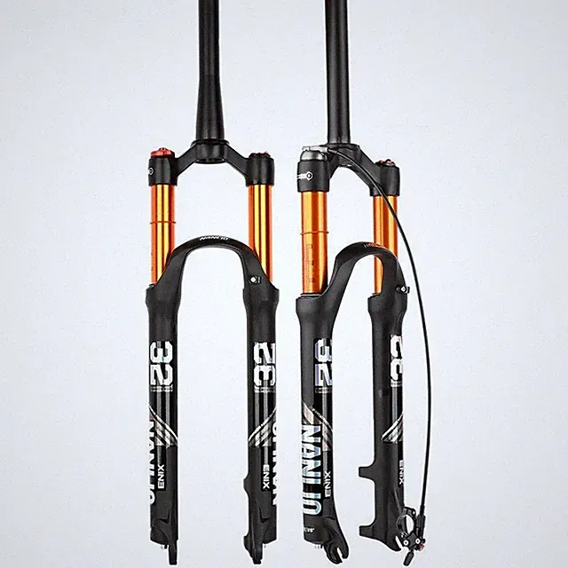 Bicycle Front Fork 26 27.5 29 Inch Disc Brake Air Suspension MTB Bike Rigid Fork
