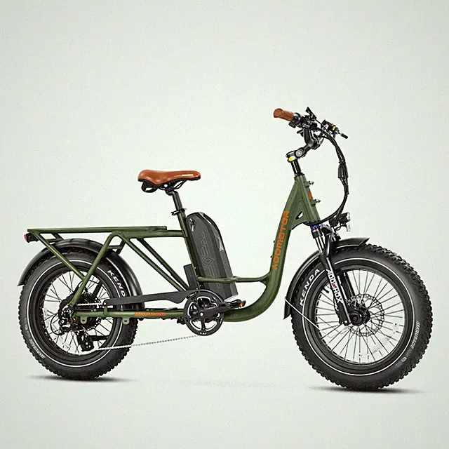 Cargo Electric Bicycle Addmotor M81 750W 48V*20Ah 20'' Fat Tire Step-Thru EBike