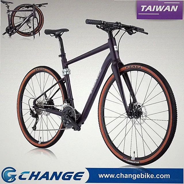 Foldable Tour Gravel Bike 700C Folding Bike Shimano 27S Lightweight GF-901P 46cm