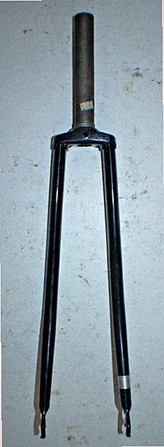 Road Bike Fork 700c/27" 1 " Threaded 150mm Steel Black Rigid Fast USA Shipper :)