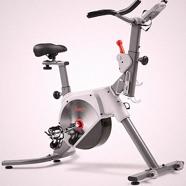 Sunny Health & Fitness Smart Two-stage Transmission Magnetic Belt Drive Upright