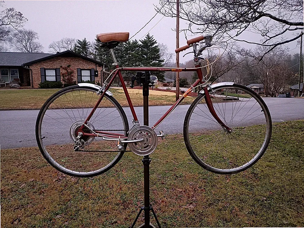 Vintage JCPenney Cruiser Bike, Steel, Red, 60 cm Frame, 27 in Wheel, 10 Speed