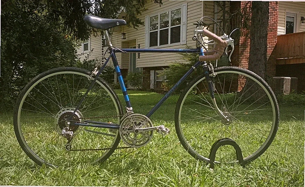 Vintage RALIEGH Gran Sport Touring Road Bike - 55cm - Blue - 27" Wheel -10 Speed